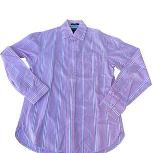 American Eagle Outfitters men’s size XS pink stripe cotton shirt